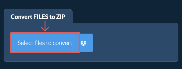 Convert FILES to ZIP