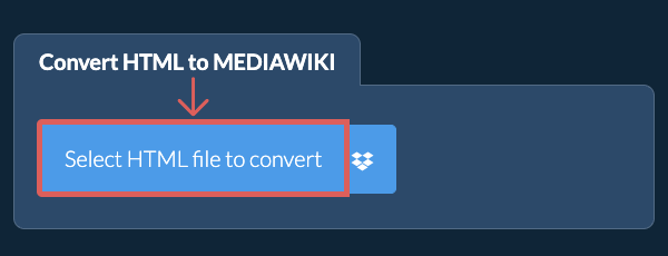 Convert HTML to MEDIAWIKI