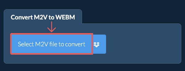 Convert M2V to WEBM