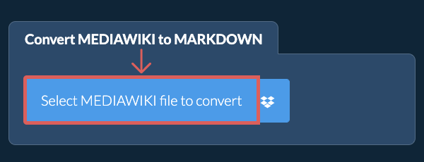 Convert MEDIAWIKI to MARKDOWN