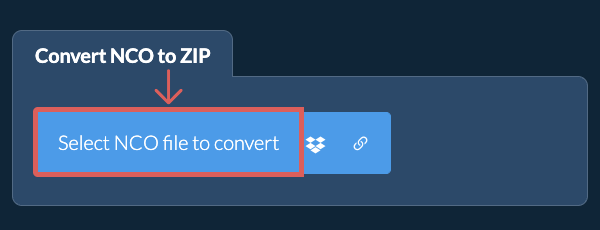 Convert NCO to ZIP