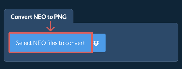 Convert NEO to PNG