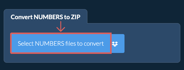 Convert NUMBERS to ZIP