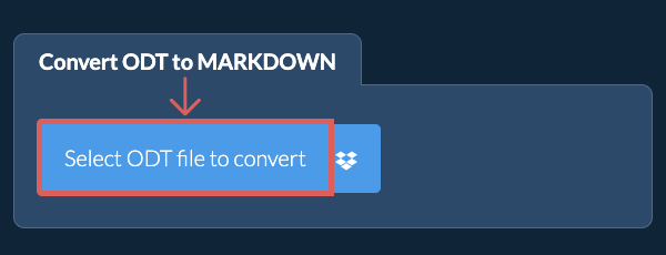 Convert ODT to MARKDOWN