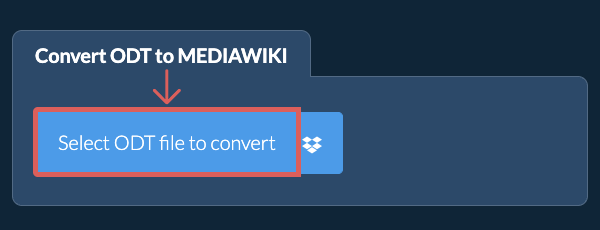 Convert ODT to MEDIAWIKI