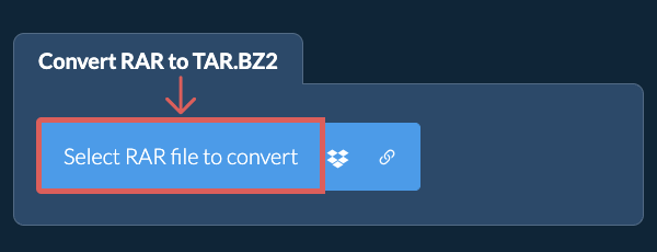 Convert RAR to TAR.BZ2