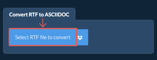 Convert RTF to ASCIIDOC