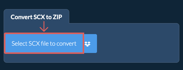 Convert SCX to ZIP