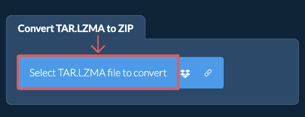 Convert TAR.LZMA to ZIP