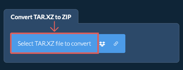 Convert TAR.XZ to ZIP