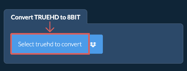 Convert truehd to 8bit