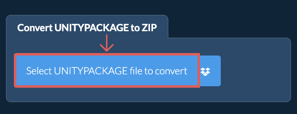 Convert UNITYPACKAGE to ZIP