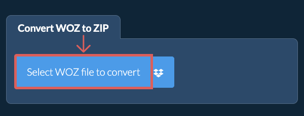 Convert WOZ to ZIP
