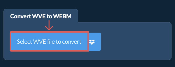 Convert WVE to WEBM