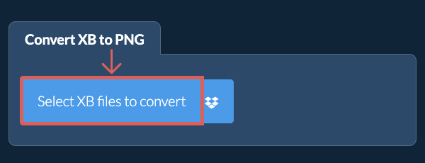 Convert XB to PNG