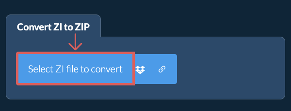 Convert ZI to ZIP