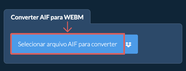Converter AIF para WEBM