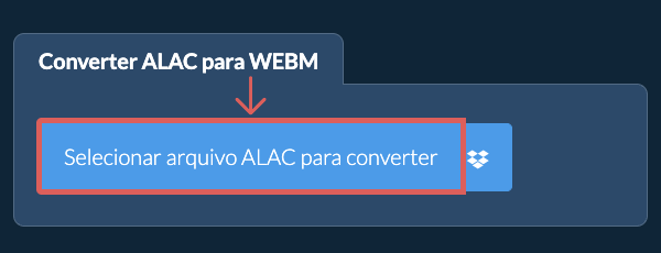 Converter ALAC para WEBM