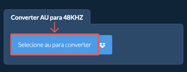 Selecione au para converter