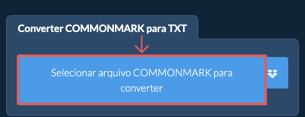 Converter COMMONMARK para TXT