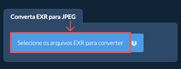 Converta EXR para JPEG