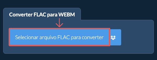 Converter FLAC para WEBM