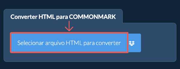 Converter HTML para COMMONMARK