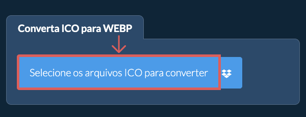 Converta ICO para WEBP
