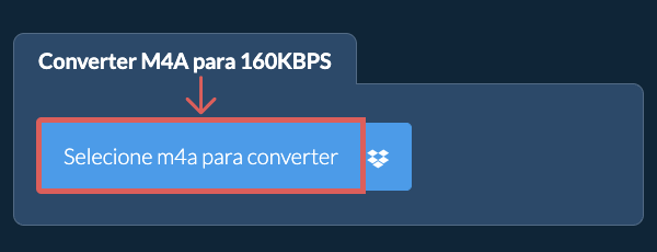 Converter m4a para 160kbps