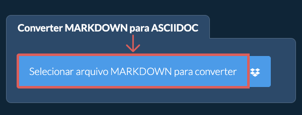 Converter MARKDOWN para ASCIIDOC