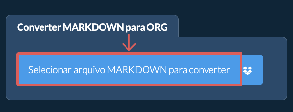 Converter MARKDOWN para ORG