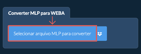 Converter MLP para WEBA