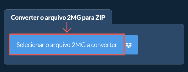 Converter o arquivo 2MG para ZIP