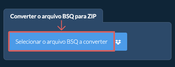 Converter o arquivo BSQ para ZIP
