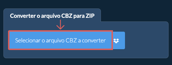 Converter o arquivo CBZ para ZIP