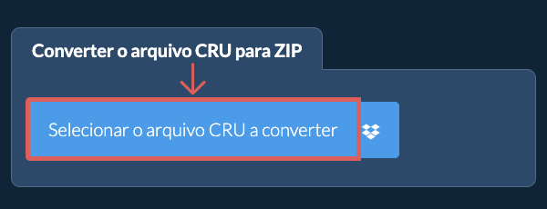 Converter o arquivo CRU para ZIP