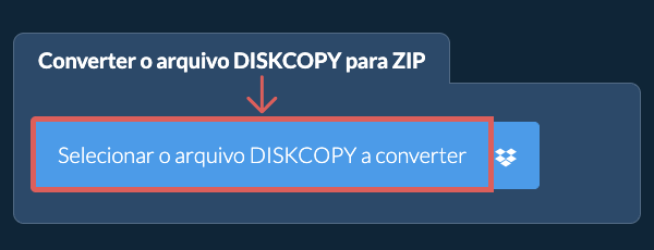 Converter o arquivo DISKCOPY para ZIP