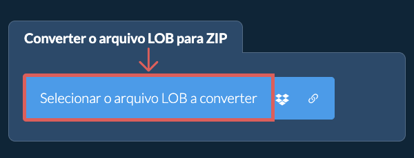 Converter o arquivo LOB para ZIP