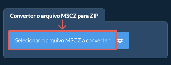 Converter o arquivo MSCZ para ZIP