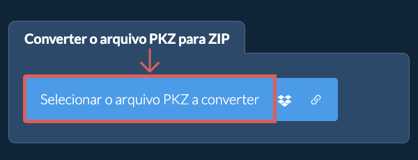 Converter o arquivo PKZ para ZIP