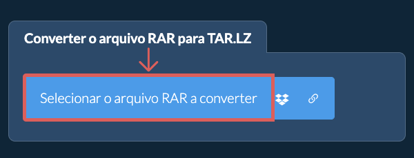 Converter o arquivo RAR para TAR.LZ