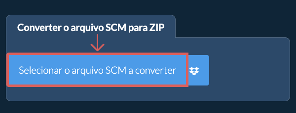 Converter o arquivo SCM para ZIP