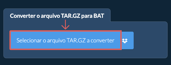 Converter o arquivo TAR.GZ para BAT
