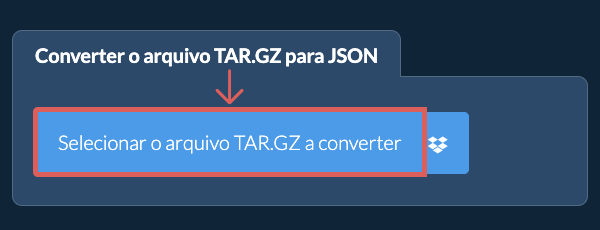 Converter o arquivo TAR.GZ para JSON