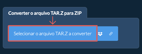 Converter o arquivo TAR.Z para ZIP