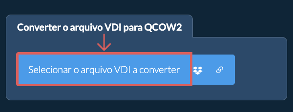 Converter o arquivo VDI para QCOW2