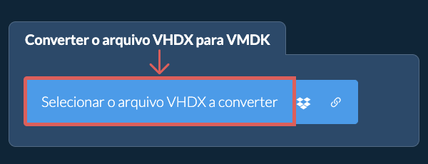 Converter o arquivo VHDX para VMDK
