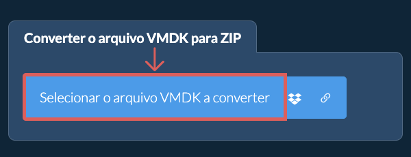 Converter o arquivo VMDK para ZIP