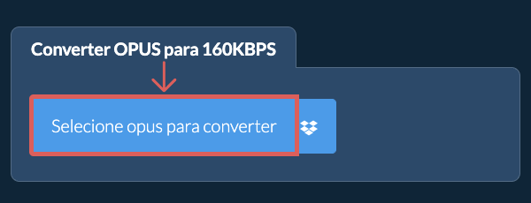 Converter opus para 160kbps