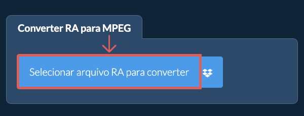 Converter RA para MPEG